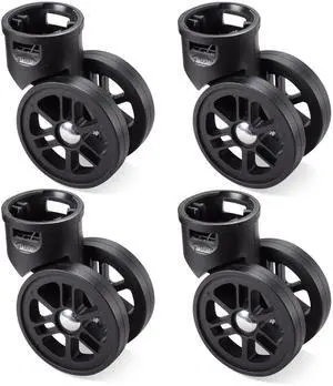Byootique 4Pcs 2" Swivel Replacement Wheel 360 Degree Rotate Caster for Makeup Case