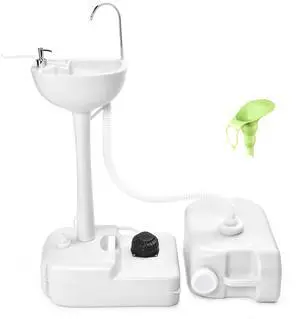Yescom 17L Portable Sink Hand Wash Station with Pump 24L Water Tank Hand Washing Outdoor Camping