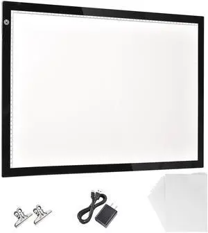 Yescom A2 Light Pad Diamond Painting Light Board Light Box for Tracing 25"x16" Light Board Artist Drawing Sketching Animation with Paper