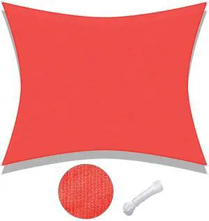 Yescom 20x16 Ft 97% UV Block Rectangle Sun Shade Sail HDPE Cover Net Canopy Backyard