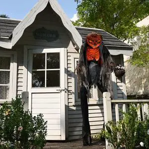 Yescom Scary Animated Pumpkin Halloween Decor 7 Ft with Motion & Sound Activated AC 100V-240V for Party Decoration 2025