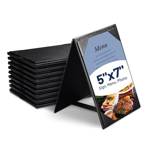 WeChef 30-Pack 8.5x14 Menu Covers – 3-Page, 6-View, Black, Restaurant/Cafe Style