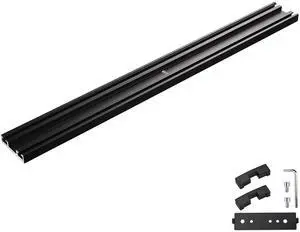 Yescom Monitor Holding Pole Dual Monitor Arm for PC Mobile Cart Medical Trolley Cart Black