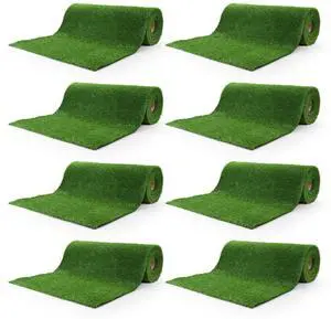 Yescom 8pcs 50x3 Ft Artificial Grass Turf 1.38" Fake Grass Rug Indoor Batting Tunnels Outdoor Synthetic Lawn