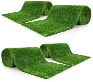 Yescom 4pcs 50x3 Ft Artificial Grass Turf 1.38" Fake Grass Rug Indoor Batting Tunnels Outdoor Synthetic Lawn