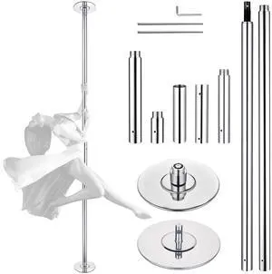 Yescom 10 FT Spinning Static Dancing Pole Kit with Extensions Fitness Dance Exercise