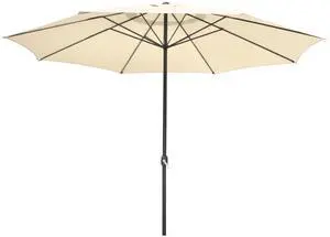 Yescom 13 Ft Aluminum Patio Umbrella 8 Ribs Table Parasol Crank Outdoor Garden