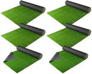 Yescom 6pcs 65x5 Ft Artificial Turf Grass Rug Gym Turf Indoor Outdoor Event Balcony Deck Patio