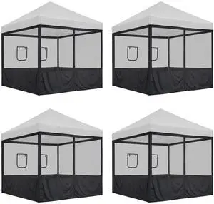 16 Pcs 10 ft Pop Up Canopy Tent Sidewall Mesh Side Wall Party Canopy