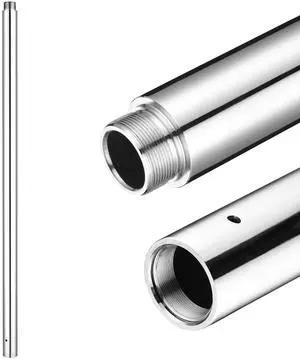 Yescom 3.4 FT New Chrome Dancing Pole Extension for 45 mm Professional Pole Fitness Spinning Pole Accessories, Silver