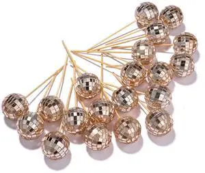 Yescom 20PCS 1.6" Small Disco Ball Mirror Mini Hanging Decoration for Events Wedding 70s 80s Party Business Holiday Home Decor