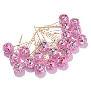Yescom 20PCS 1.6" Small Disco Ball Mirror Mini Hanging Decoration for Events Wedding 70s 80s Party Business Holiday Home Decor
