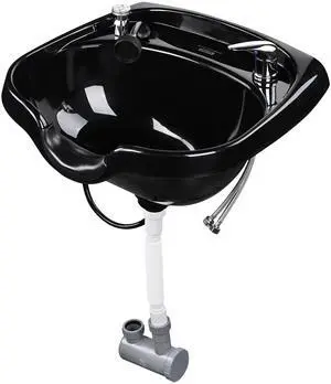 Byootique Large Shampoo Bowl Hair Sink w/ CUPC Vacuum Breaker Neck Rest Beauty Salon Barber Shop