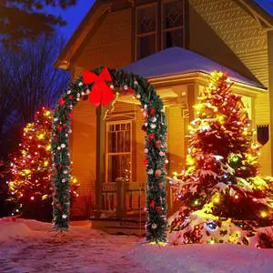 Yescom Artificial Christmas Arch Decorations 1860 PVC Branches for Outdoor Indoor Holiday Doorway Garden Yard Wedding Party Decor