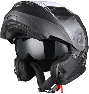 AHR RUN-M3 Modular Flip Up Helmet Full Face Dual Visor DOT Motorcycle Bike S