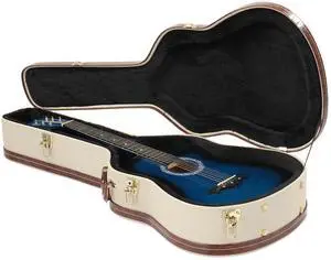 Yescom 39" Classical Guitar Hard Case with Lock Accessory Compartment for Airline Travel Guitar Hardshell Carrying Case  Microgroove Flat