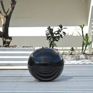 Yescom 32" Inflatable Mirror Ball Giant Reusable Large Disco Balloon Decoration for Party Wedding Event Stage Decor Black