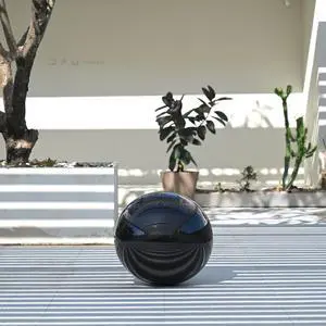 Yescom 20" Inflatable Mirror Ball Giant Reusable Large Disco Balloon Decoration for Party Wedding Event Stage Decor Black