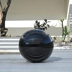 Yescom 39" Inflatable Mirror Ball Giant Reusable Large Disco Balloon Decoration for Party Wedding Event Stage Decor Black