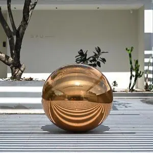 Yescom 39" Inflatable Mirror Ball Giant Reusable Large Disco Balloon Decoration for Party Wedding Event Stage Decor Gold