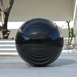 Yescom 47" Inflatable Mirror Ball Giant Reusable Large Disco Balloon Decoration for Party Wedding Event Stage Decor Black