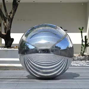 Yescom 47" Inflatable Mirror Ball Giant Reusable Large Disco Balloon Decoration for Party Wedding Event Stage Decor Silver