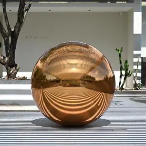 Yescom 47" Inflatable Mirror Ball Giant Reusable Large Disco Balloon Decoration for Party Wedding Event Stage Decor Gold