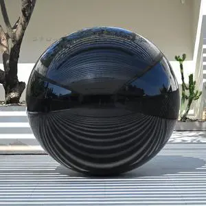 Yescom 59" Inflatable Mirror Ball Giant Reusable Large Disco Balloon Decoration for Party Wedding Event Stage Decor Black