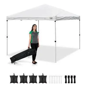 InstaHibit EZ GO 10x10ft Pop Up Canopy Outdoor Instant Tent Tradeshow Art Market
