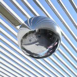 Yescom 20" Inflatable Mirror Ball Giant Reusable Large Disco Balloon Decoration for Party Wedding Event Stage Decor Silver