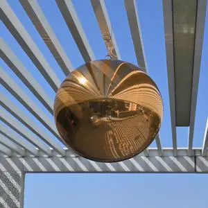 Yescom 20" Inflatable Mirror Ball Giant Reusable Large Disco Balloon Decoration for Party Wedding Event Stage Decor Gold