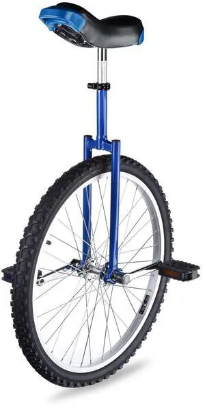 Yescom 24 Inch Wheel Outdoor Unicycle Circus Bike for Adults Teenagers Kids Blue Yescom 24 Inch Wheel Outdoor Unicycle Circus Bike for Adults Teenagers Kids Blue