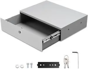 Yescom Locking Drawer 15kg Capacity Secure Storage for IT Data Center Silver Yescom Locking Drawer 15kg Capacity Secure Storage for IT Data Center Silver