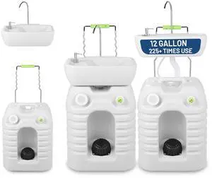 Yescom 45L Portable Sink Hand Wash Station with Pump 12 Gallon Washing Outdoor Travel Camping Booth Yescom 45L Portable Sink Hand Wash Station with Pump 12 Gallon Washing Outdoor Travel Camping Booth