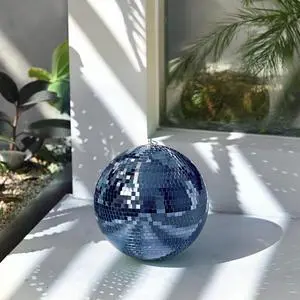 Yescom 12" Blue Disco Ball Glass Tiles for Wedding Dance Floor DJ Stage Club Event Yescom 12" Blue Disco Ball Glass Tiles for Wedding Dance Floor DJ Stage Club Event