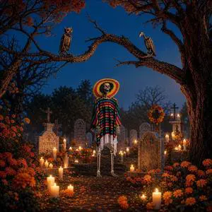 Yescom 5.6ft Life Size Posable Skeleton with Vulture & Owl Halloween Décor 2026 Yescom 5.6ft Life Size Posable Skeleton with Vulture & Owl Halloween Décor 2026