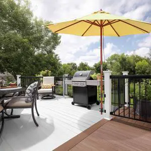 Yescom 9ft Solid Wood Patio Umbrella with Heavy Duty Deck Corner Mount Kit Bracket & Pulley System for Backyard BBQ Gathering, Creamy Butter Yellow Yescom 9ft Solid Wood Patio Umbrella with Heavy Duty Deck Corner Mount Kit Bracket & Pulley System for Backyard BBQ Gathering, Creamy Butter Yellow