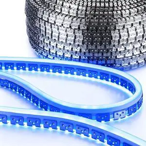 Yescom 328-ft 8 x 10mm Commercial RGB Rope Light Stainless Steel Channel Mounting Track, Flexible Silver Metal Customizable Neon Channel Yescom 328-ft 8 x 10mm Commercial RGB Rope Light Stainless Steel Channel Mounting Track, Flexible Silver Metal Customizable Neon Channel