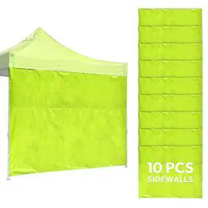 InstaHibit 10-Pc 10x6.5 ft Canopy Sidewalls Bundle 420D Heavy-Duty UV50+ Protection Enclosure Kit for Commercial Booths InstaHibit 10-Pc 10x6.5 ft Canopy Sidewalls Bundle 420D Heavy-Duty UV50+ Protection Enclosure Kit for Commercial Booths