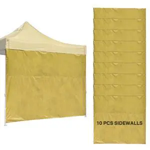 InstaHibit 10-Pc 10x6.5 ft Universal Canopy Sidewalls Bulk Bundle 420D&UV50+ Enclosure Kit for Commercial Vendor Booths InstaHibit 10-Pc 10x6.5 ft Universal Canopy Sidewalls Bulk Bundle 420D&UV50+ Enclosure Kit for Commercial Vendor Booths