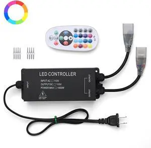 Yescom 1-to-2 Receiver Remote Control for 4-Pin BiLume RGBW Neon Rope Light Yescom 1-to-2 Receiver Remote Control for 4-Pin BiLume RGBW Neon Rope Light