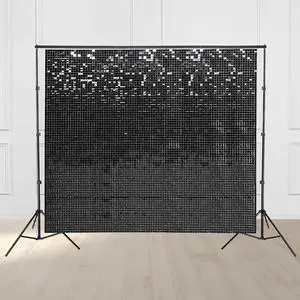 Instahibit 8.5x10 FT Shimmer Wall Backdrop with Stand 72 Pcs Panels Decor for Wedding Party Instahibit 8.5x10 FT Shimmer Wall Backdrop with Stand 72 Pcs Panels Decor for Wedding Party
