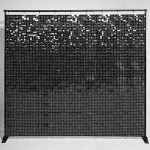 Instahibit 10x8 FT Shimmer Wall Backdrop with Stand 72 Pcs Panels Decor for Wedding Party Instahibit 10x8 FT Shimmer Wall Backdrop with Stand 72 Pcs Panels Decor for Wedding Party
