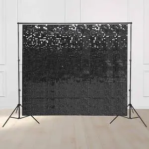 Instahibit 10x7 FT Shimmer Wall Backdrop with Stand 72 Pcs Panels Decor for Wedding Party Instahibit 10x7 FT Shimmer Wall Backdrop with Stand 72 Pcs Panels Decor for Wedding Party