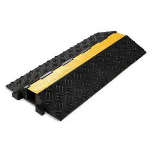 Yescom Cable Ramp Protector 1 Channel Hose Protecitive 40000 Lbs Load Capacity, 39.37"x22.83"x4.72" Speed Bump for Road Yescom Cable Ramp Protector 1 Channel Hose Protecitive 40000 Lbs Load Capacity, 39.37"x22.83"x4.72" Speed Bump for Road