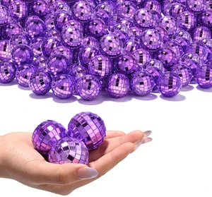Yescom 120 Pcs Mini Disco Ball Set 1.6" Small Reflective Mirror for Party Dance Floor Table Decoration Ornaments Bulk Yescom 120 Pcs Mini Disco Ball Set 1.6" Small Reflective Mirror for Party Dance Floor Table Decoration Ornaments Bulk