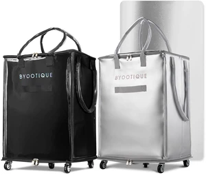 Byootique 20" Large Utility Tote Bag on 5 Wheels with 3 Handle Duffel Byootique 20" Large Utility Tote Bag on 5 Wheels with 3 Handle Duffel