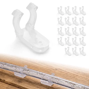 Yescom LumeVine 1/2" LED Rope Light Clips for Outside 13mm Round Strip - 20Pack Yescom LumeVine 1/2" LED Rope Light Clips for Outside 13mm Round Strip - 20Pack