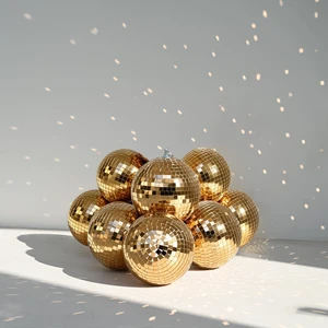 Yescom 8 Pcs 7 Inch Champagne Gold Disco Ball Hanging Mirror Balls Wedding Yescom 8 Pcs 7 Inch Champagne Gold Disco Ball Hanging Mirror Balls Wedding