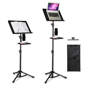Yescom 37"-61" Music Sheet Stand Tiltable Widened Stable Tripod Base Storage Tray Carrying Bag Music Studio Event Yescom 37"-61" Music Sheet Stand Tiltable Widened Stable Tripod Base Storage Tray Carrying Bag Music Studio Event